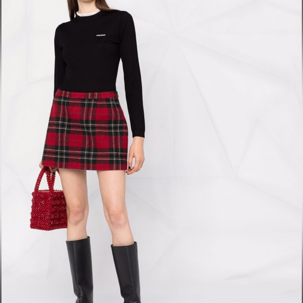 NWT Valentino Plaid Skirt - Picture 2 of 6